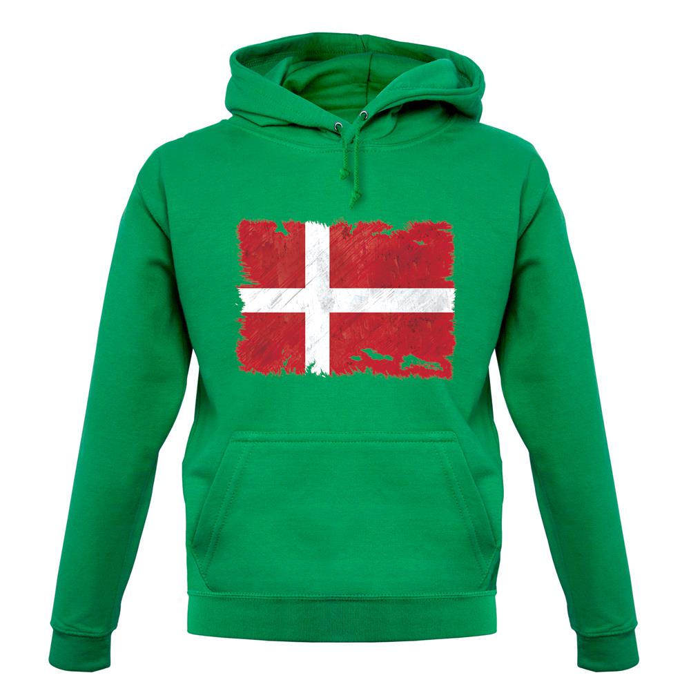 Denmark Grunge Style Flag unisex hoodie Denmark Grunge Style Flag unisex hoodie