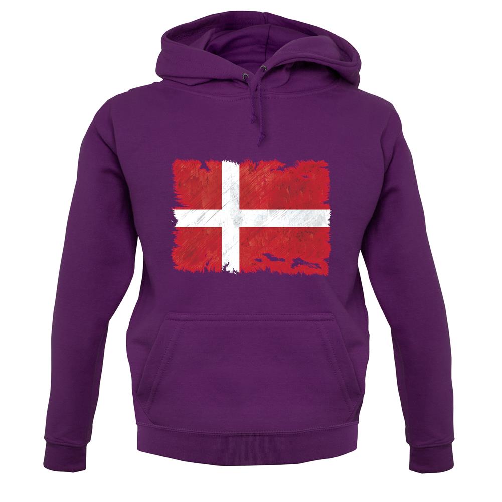 Denmark Grunge Style Flag unisex hoodie Denmark Grunge Style Flag unisex hoodie