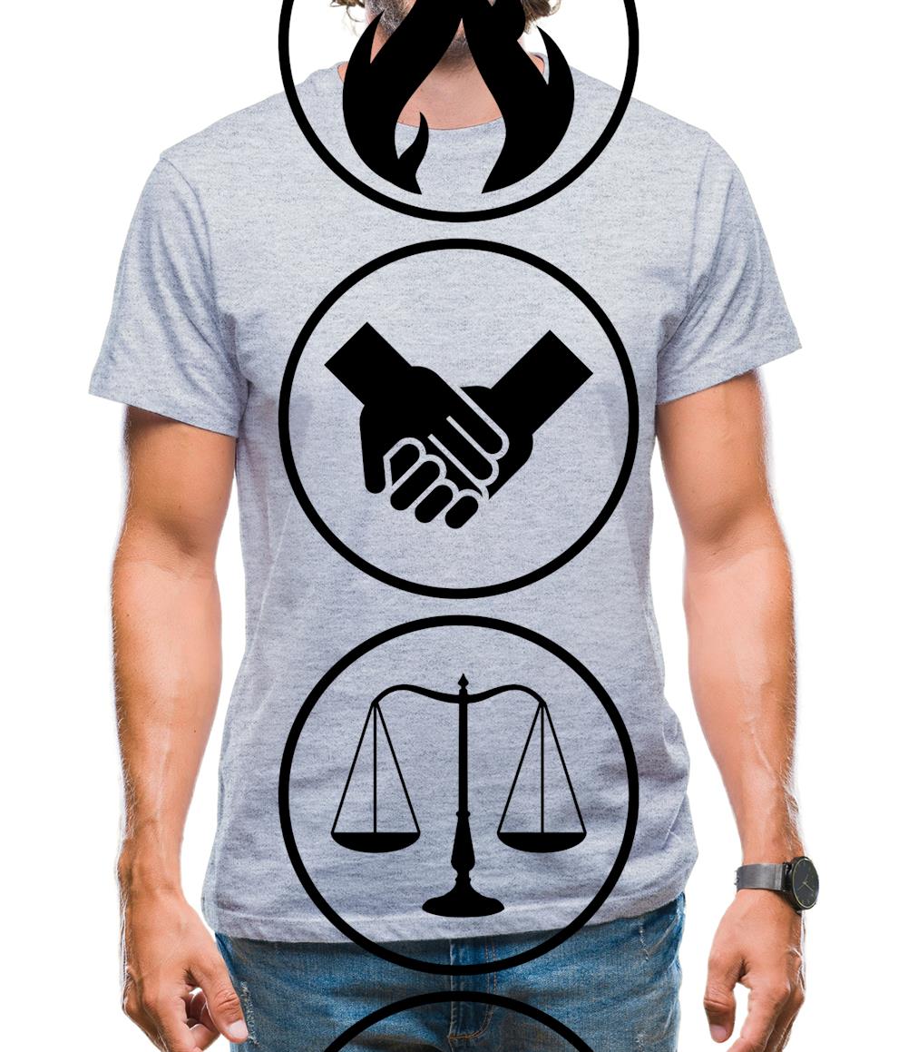 Faction Symbols Mens T-Shirt Faction Symbols Mens T-Shirt