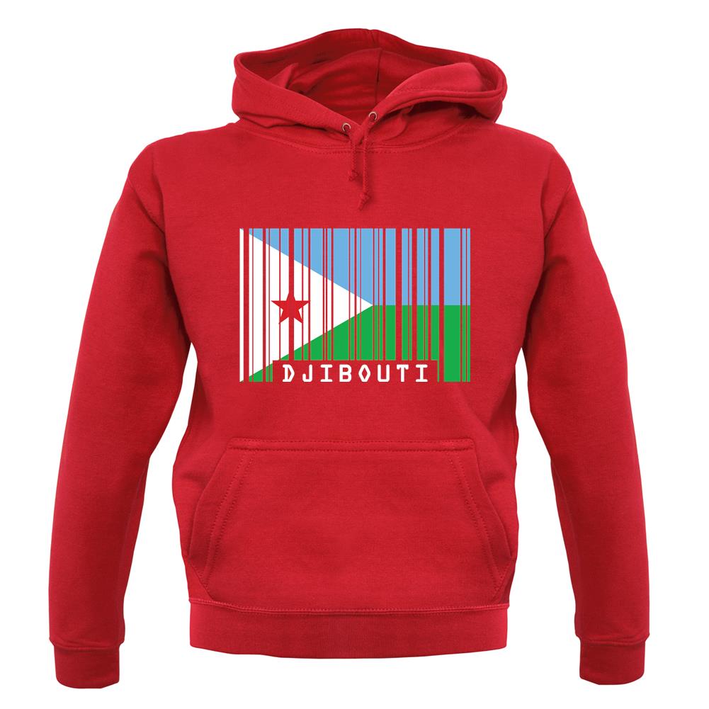 Djibouti Barcode Style Flag unisex hoodie Djibouti Barcode Style Flag unisex hoodie