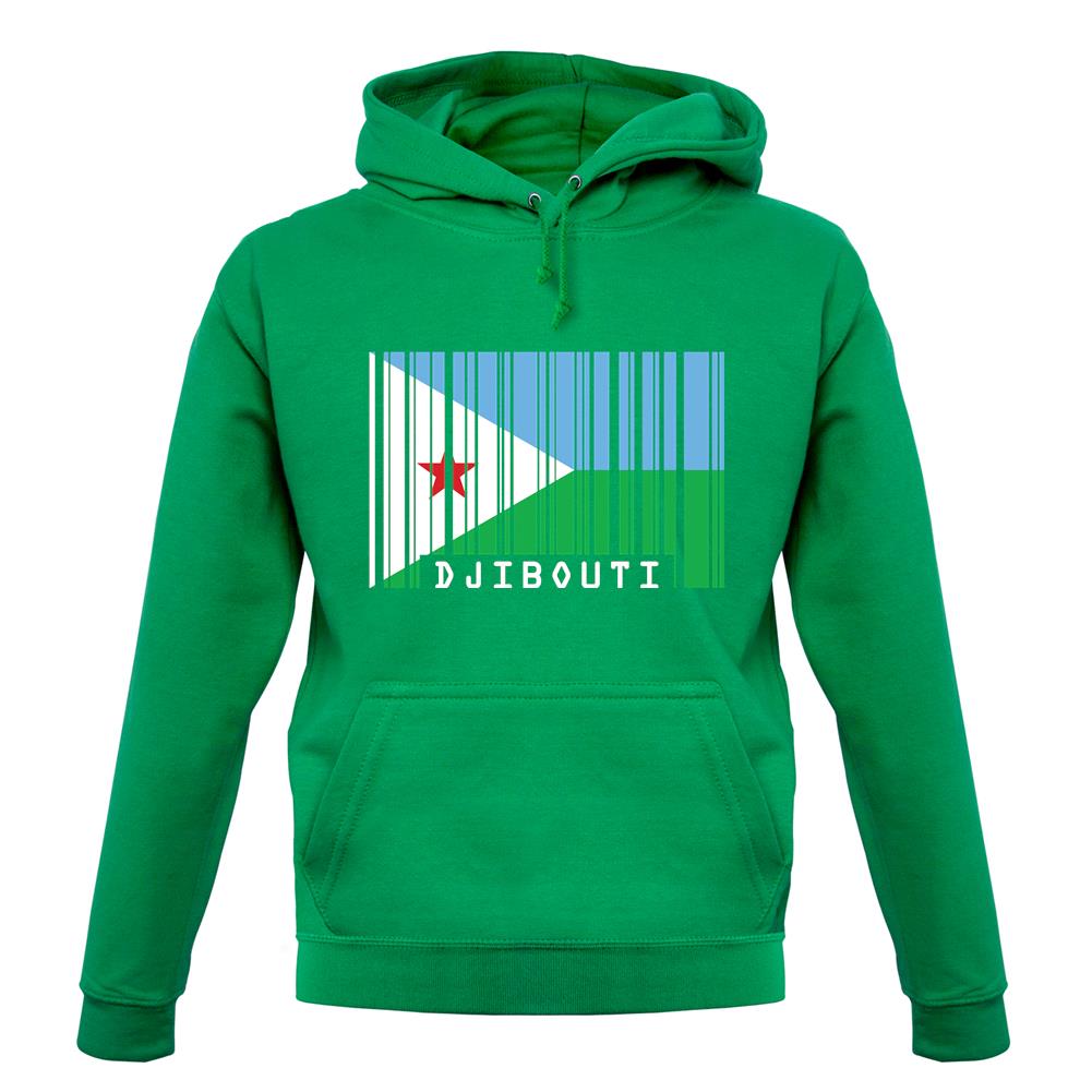 Djibouti Barcode Style Flag unisex hoodie Djibouti Barcode Style Flag unisex hoodie