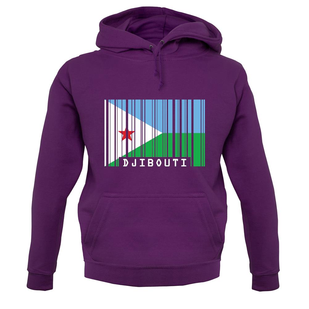 Djibouti Barcode Style Flag unisex hoodie Djibouti Barcode Style Flag unisex hoodie