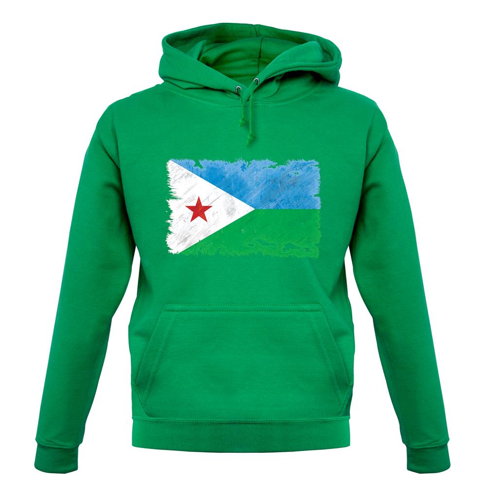 Djibouti Grunge Style Flag unisex hoodie Djibouti Grunge Style Flag unisex hoodie