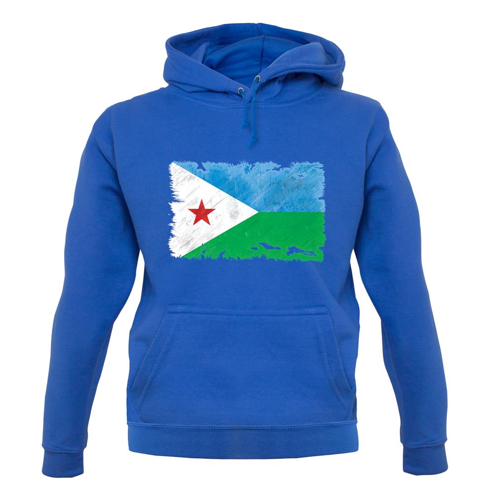 Djibouti Grunge Style Flag unisex hoodie Djibouti Grunge Style Flag unisex hoodie