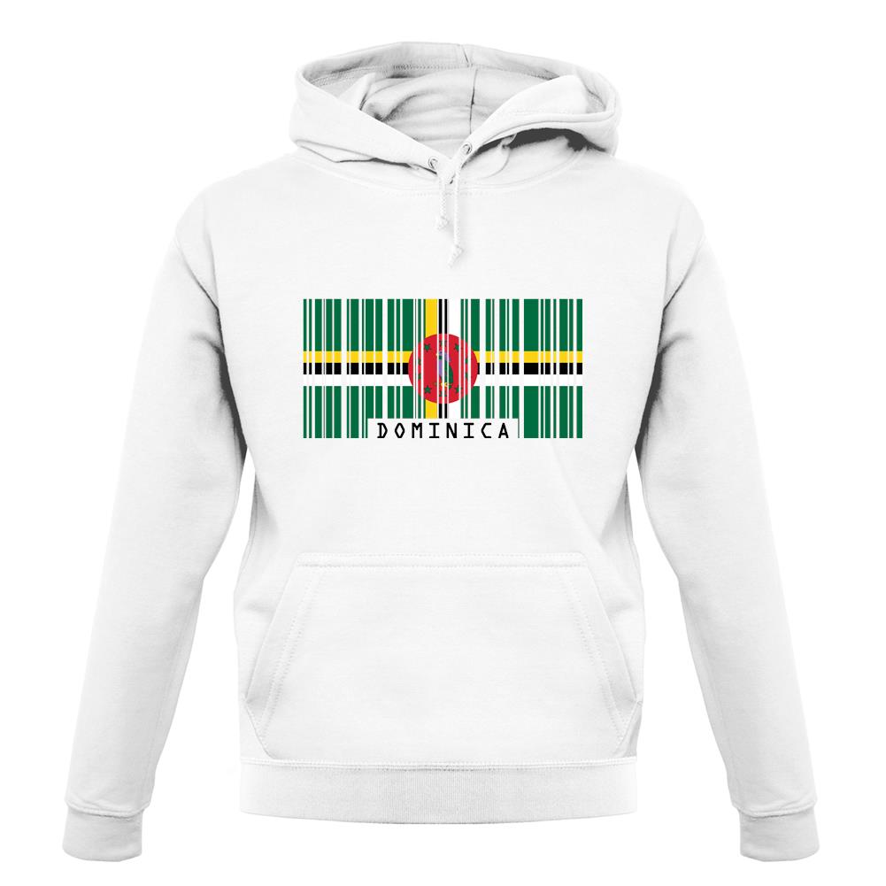 Dominica Barcode Style Flag unisex hoodie Dominica Barcode Style Flag unisex hoodie
