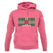 Dominica Barcode Style Flag unisex hoodie Dominica Barcode Style Flag unisex hoodie