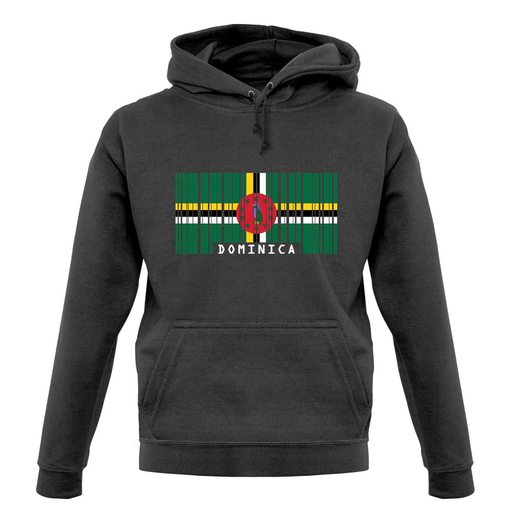 Dominica Barcode Style Flag unisex hoodie Dominica Barcode Style Flag unisex hoodie
