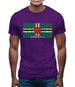 Dominica Barcode Style Flag Mens T-Shirt Dominica Barcode Style Flag Mens T-Shirt