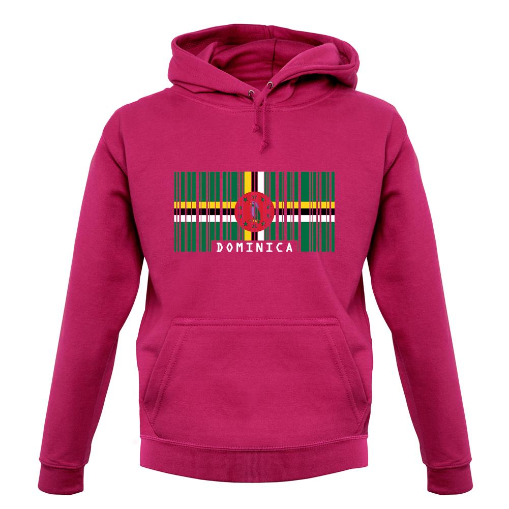 Dominica Barcode Style Flag unisex hoodie Dominica Barcode Style Flag unisex hoodie
