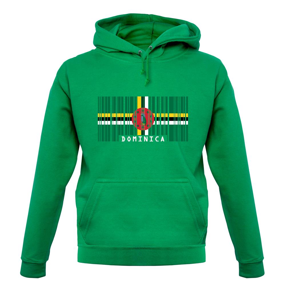 Dominica Barcode Style Flag unisex hoodie Dominica Barcode Style Flag unisex hoodie