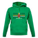 Dominica Barcode Style Flag unisex hoodie Dominica Barcode Style Flag unisex hoodie