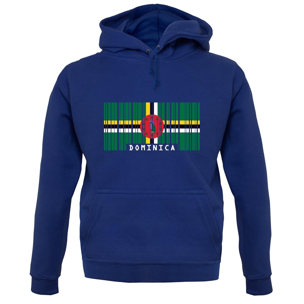Dominica Barcode Style Flag unisex hoodie Dominica Barcode Style Flag unisex hoodie