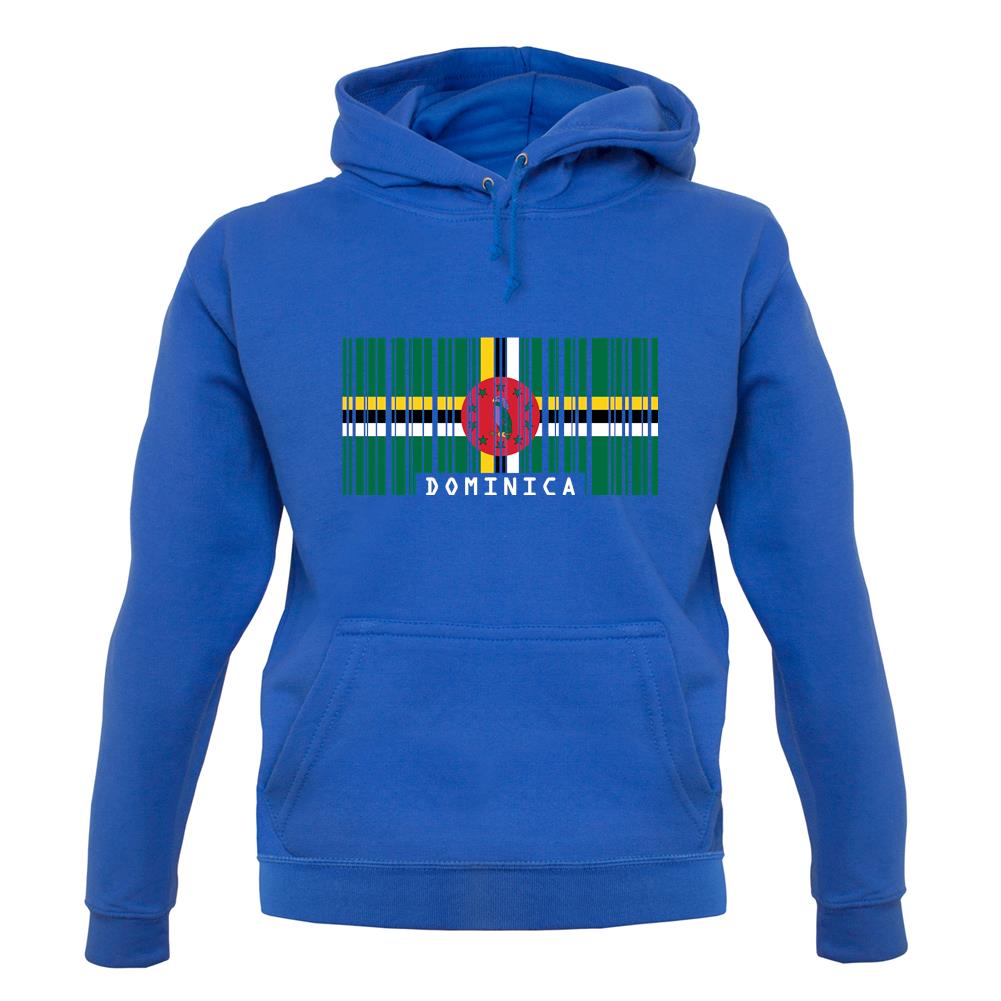 Dominica Barcode Style Flag unisex hoodie Dominica Barcode Style Flag unisex hoodie