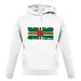 Dominica Grunge Style Flag unisex hoodie Dominica Grunge Style Flag unisex hoodie