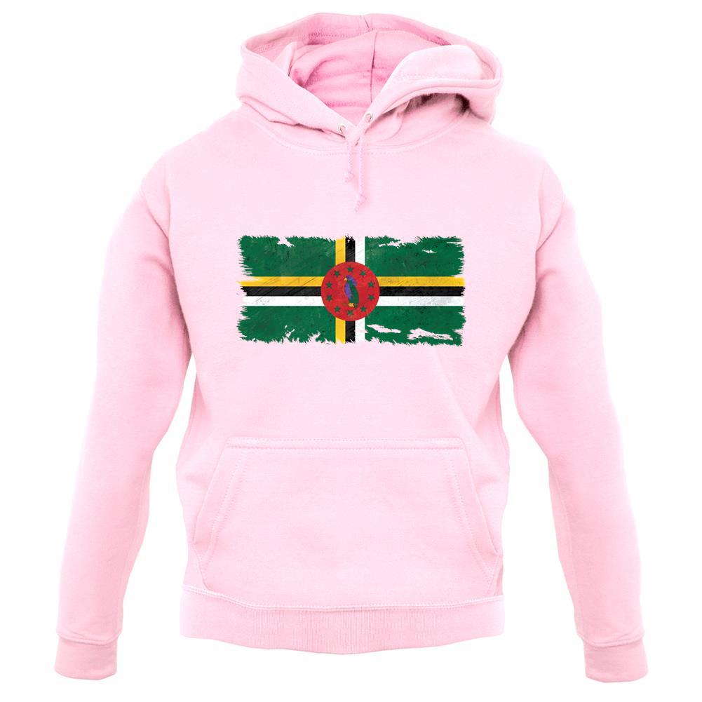 Dominica Grunge Style Flag unisex hoodie Dominica Grunge Style Flag unisex hoodie