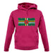 Dominica Grunge Style Flag unisex hoodie Dominica Grunge Style Flag unisex hoodie