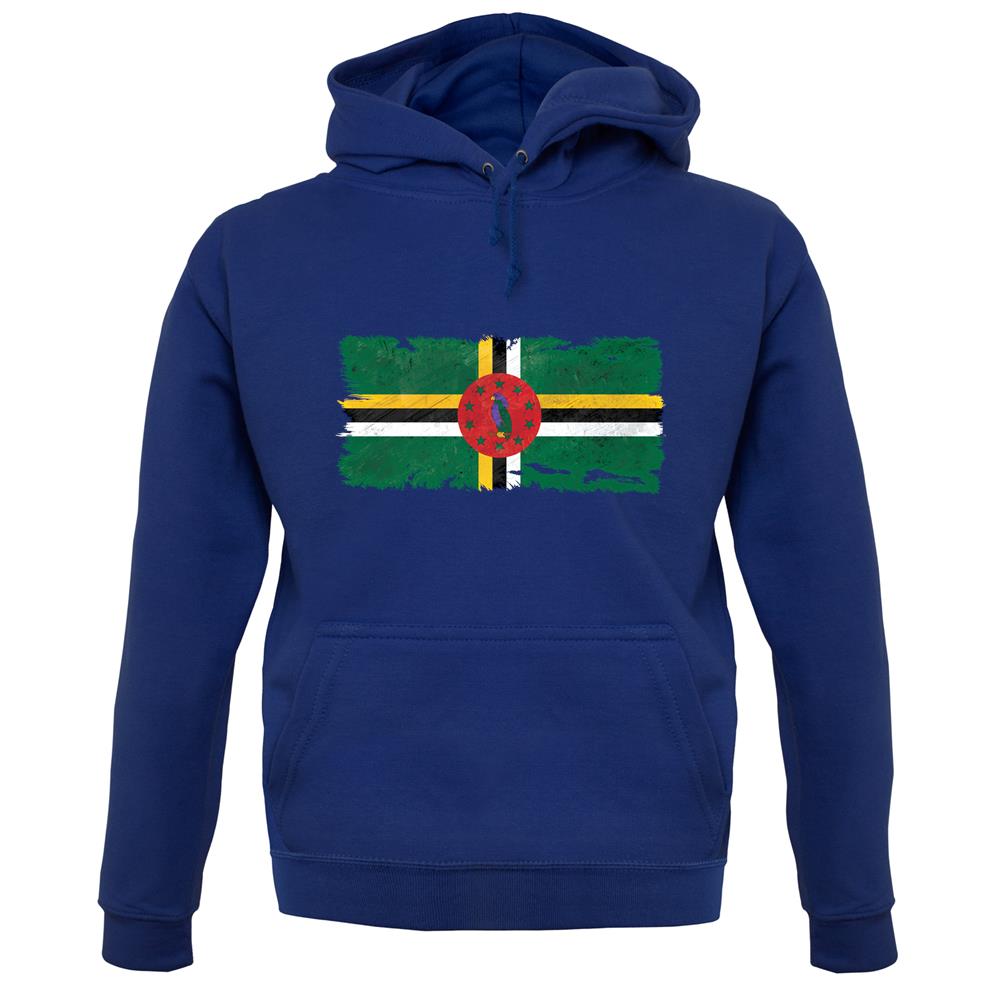 Dominica Grunge Style Flag unisex hoodie Dominica Grunge Style Flag unisex hoodie