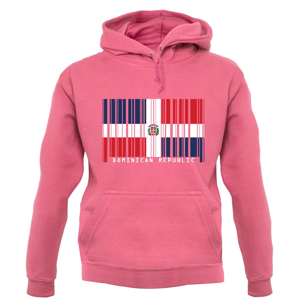 Dominican Republic Barcode Style Flag unisex hoodie Dominican Republic Barcode Style Flag unisex hoodie