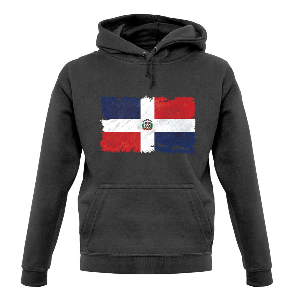 Dominican Republic Grunge Style Flag unisex hoodie Dominican Republic Grunge Style Flag unisex hoodie