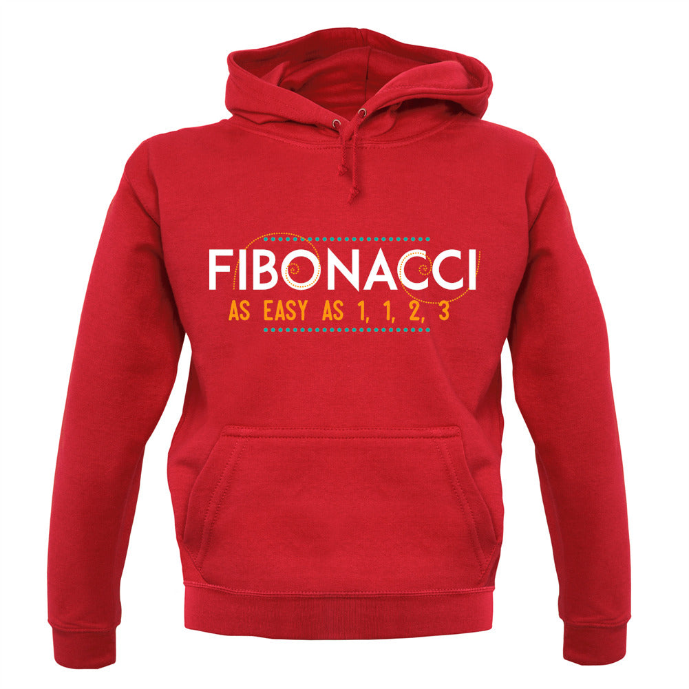 Fibonacci - As Easy As 1, 1, 2, 3 Unisex Hoodie Fibonacci - As Easy As 1, 1, 2, 3 Unisex Hoodie