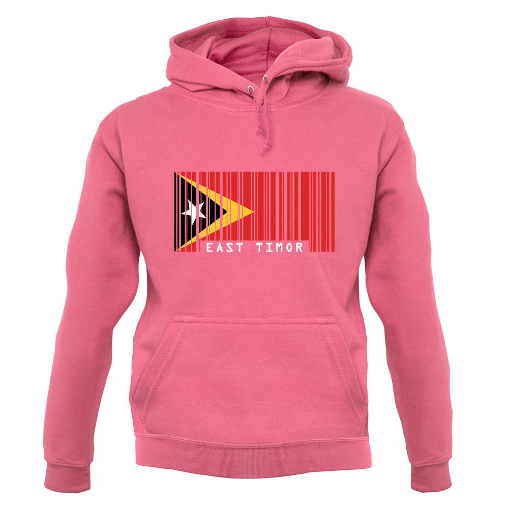 East Timor Barcode Style Flag unisex hoodie East Timor Barcode Style Flag unisex hoodie