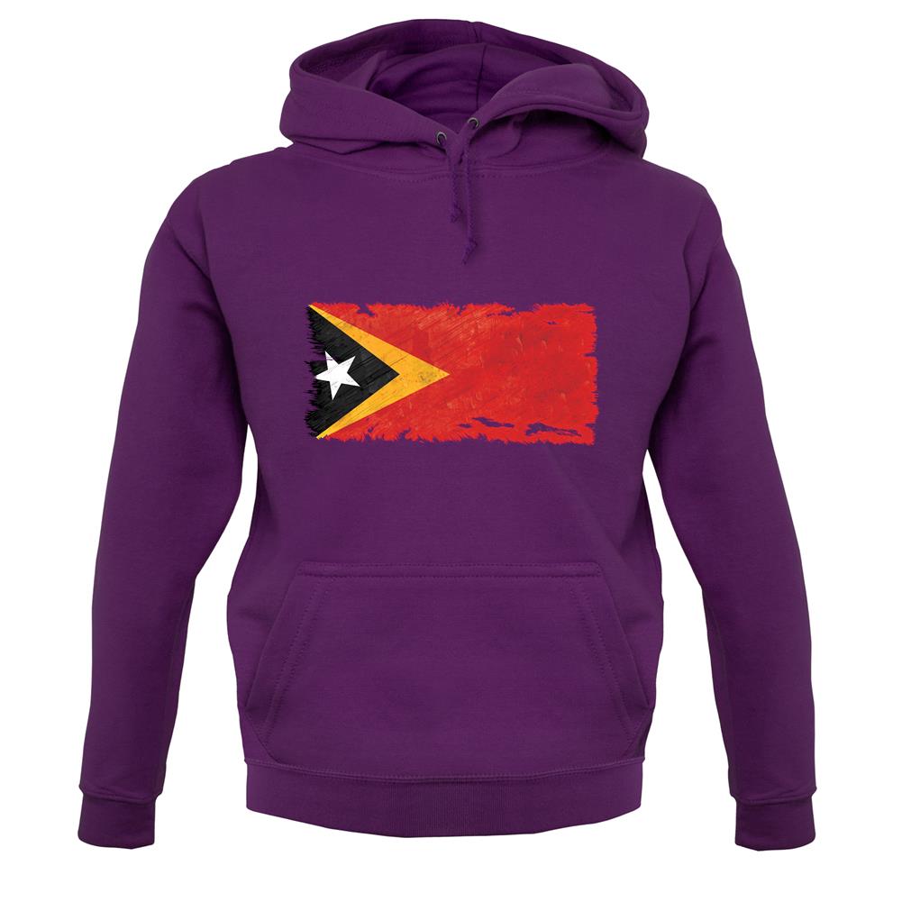 East Timor Grunge Style Flag unisex hoodie East Timor Grunge Style Flag unisex hoodie