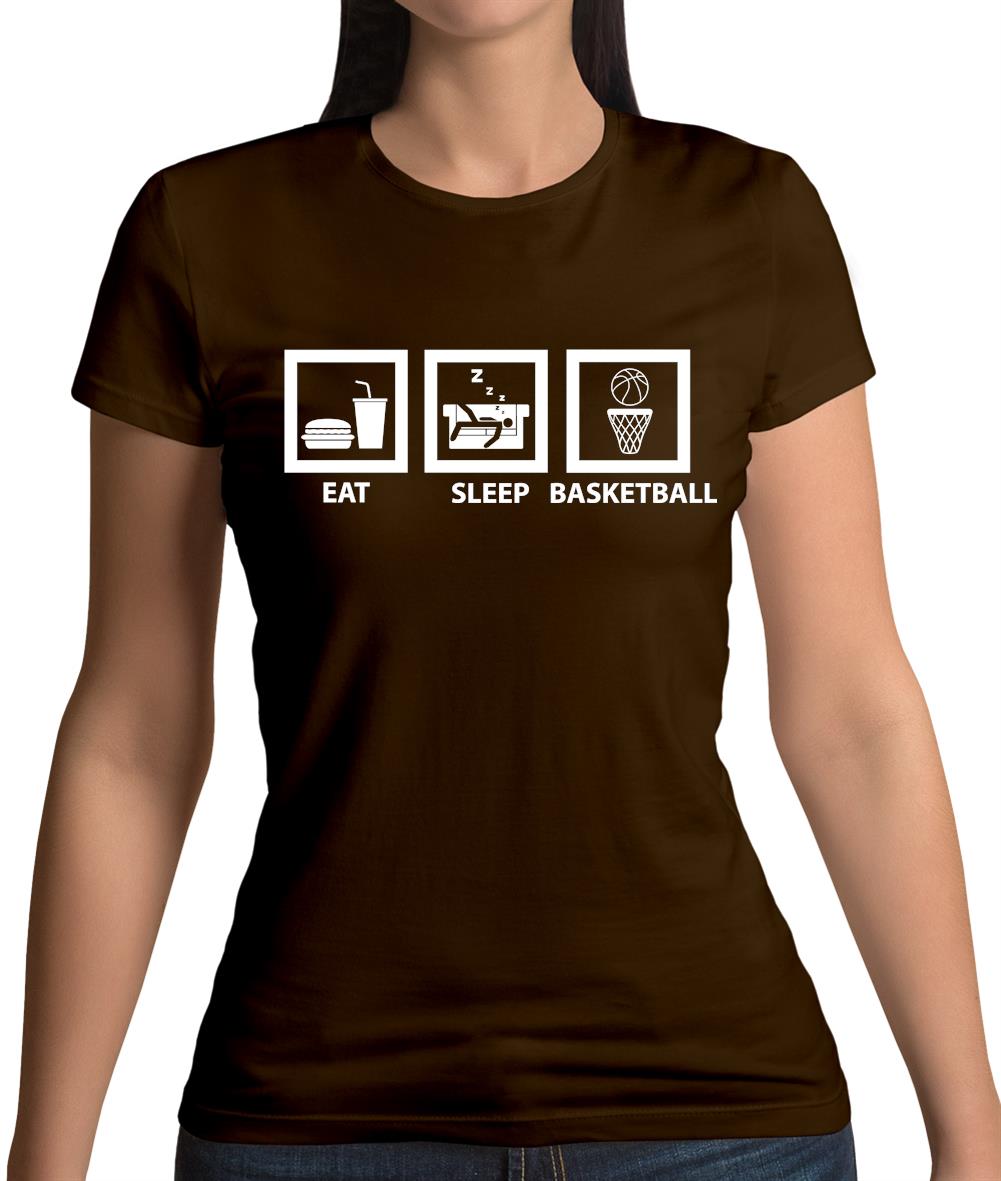 Eat Sleep Basketball Womens T-Shirt Eat Sleep Basketball Womens T-Shirt