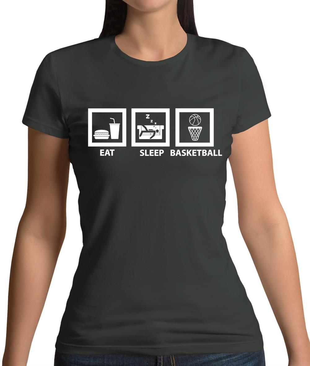 Eat Sleep Basketball Womens T-Shirt Eat Sleep Basketball Womens T-Shirt
