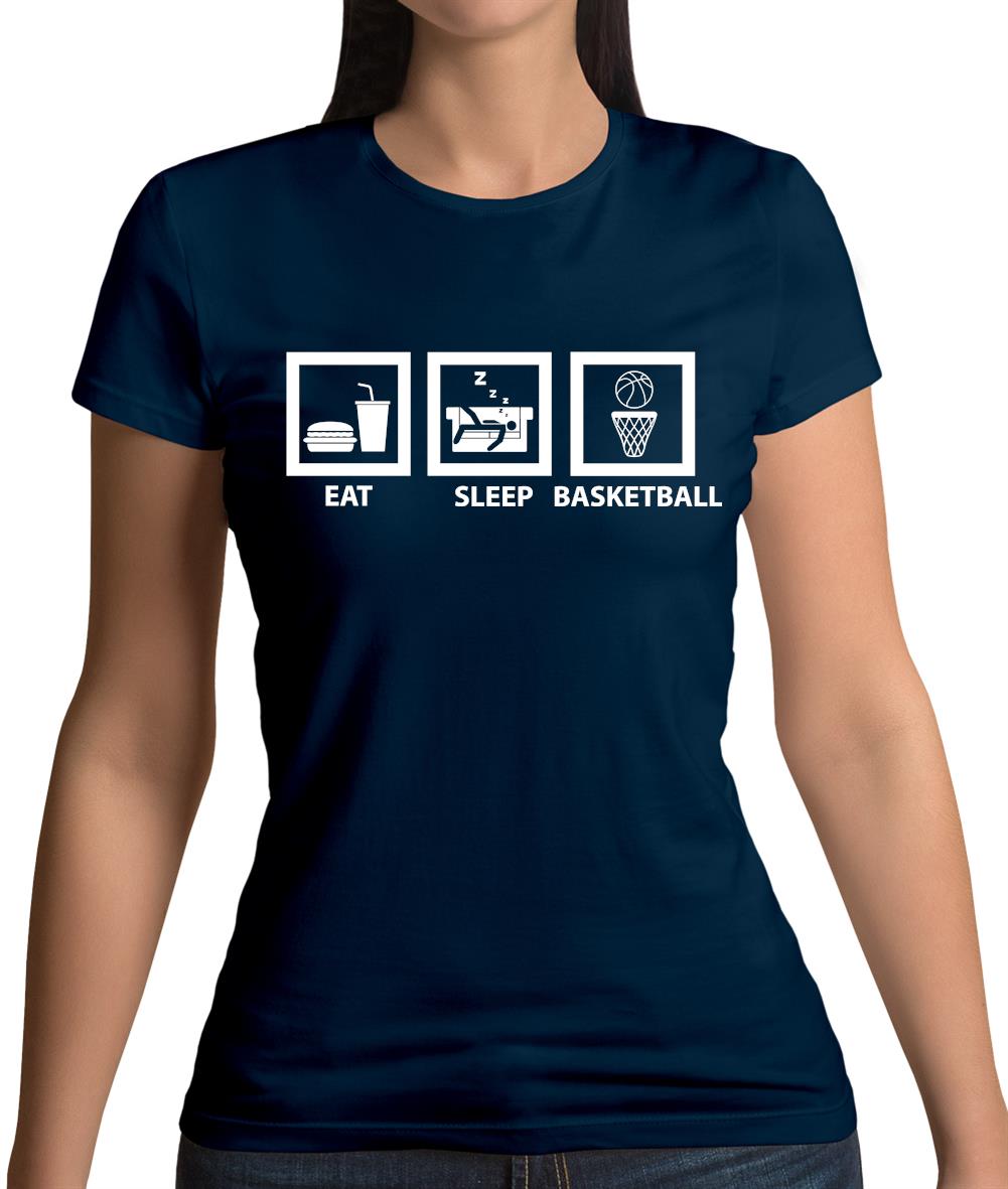 Eat Sleep Basketball Womens T-Shirt Eat Sleep Basketball Womens T-Shirt