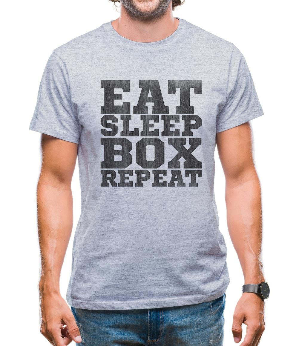Eat Sleep Box REPEAT Mens T-Shirt Eat Sleep Box REPEAT Mens T-Shirt