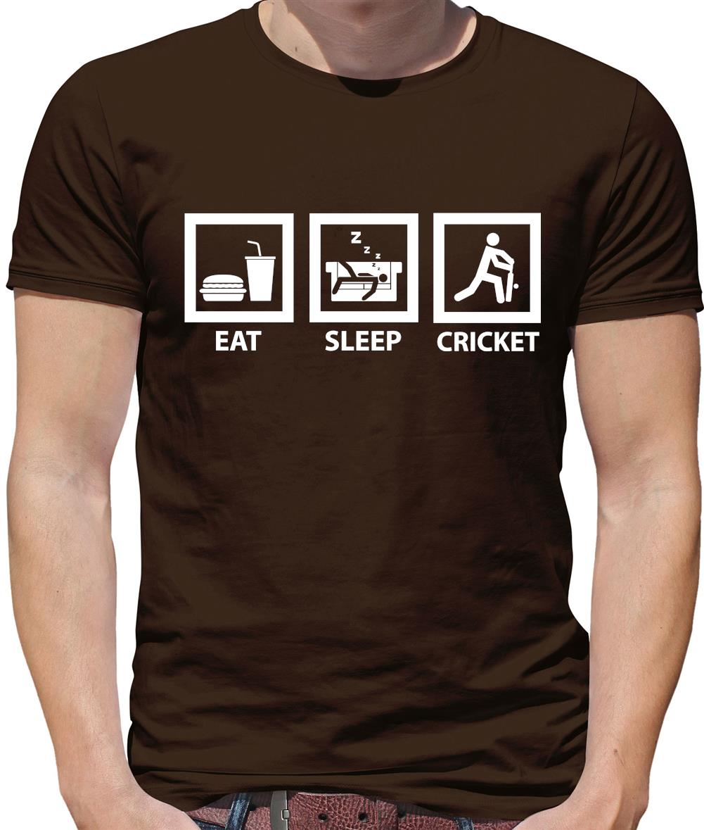 Dressdown Eat Sleep Cricket Mens T-Shirt Dressdown Eat Sleep Cricket Mens T-Shirt