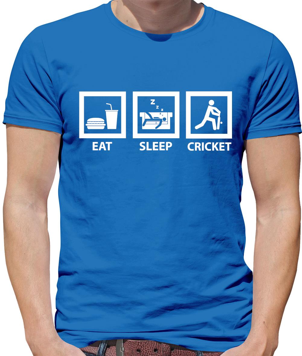 Dressdown Eat Sleep Cricket Mens T-Shirt Dressdown Eat Sleep Cricket Mens T-Shirt