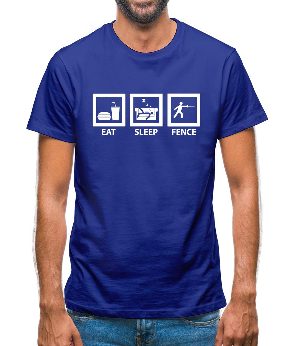 Eat Sleep Fence Mens T-Shirt