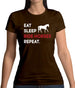Eat Sleep Horse Womens T-Shirt Eat Sleep Horse Womens T-Shirt