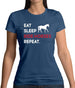 Eat Sleep Horse Womens T-Shirt Eat Sleep Horse Womens T-Shirt