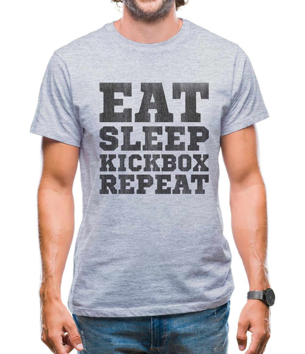 Eat Sleep Kickbox REPEAT Mens T-Shirt Eat Sleep Kickbox REPEAT Mens T-Shirt