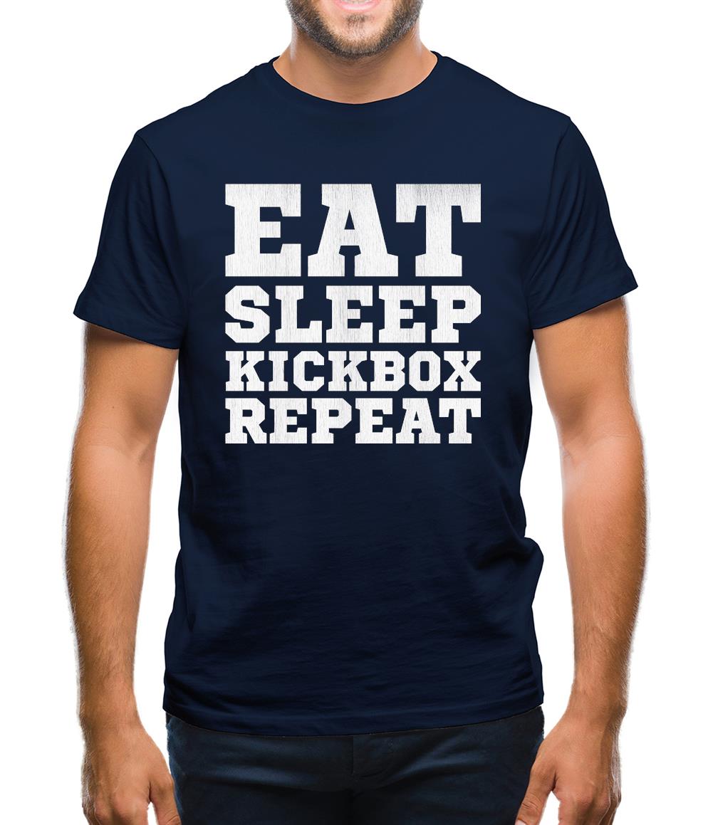 Eat Sleep Kickbox REPEAT Mens T-Shirt Eat Sleep Kickbox REPEAT Mens T-Shirt