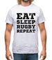 Eat Sleep Rugby Repeat Mens T-Shirt Eat Sleep Rugby Repeat Mens T-Shirt