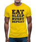 Eat Sleep Rugby Repeat Mens T-Shirt Eat Sleep Rugby Repeat Mens T-Shirt
