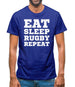 Eat Sleep Rugby Repeat Mens T-Shirt Eat Sleep Rugby Repeat Mens T-Shirt