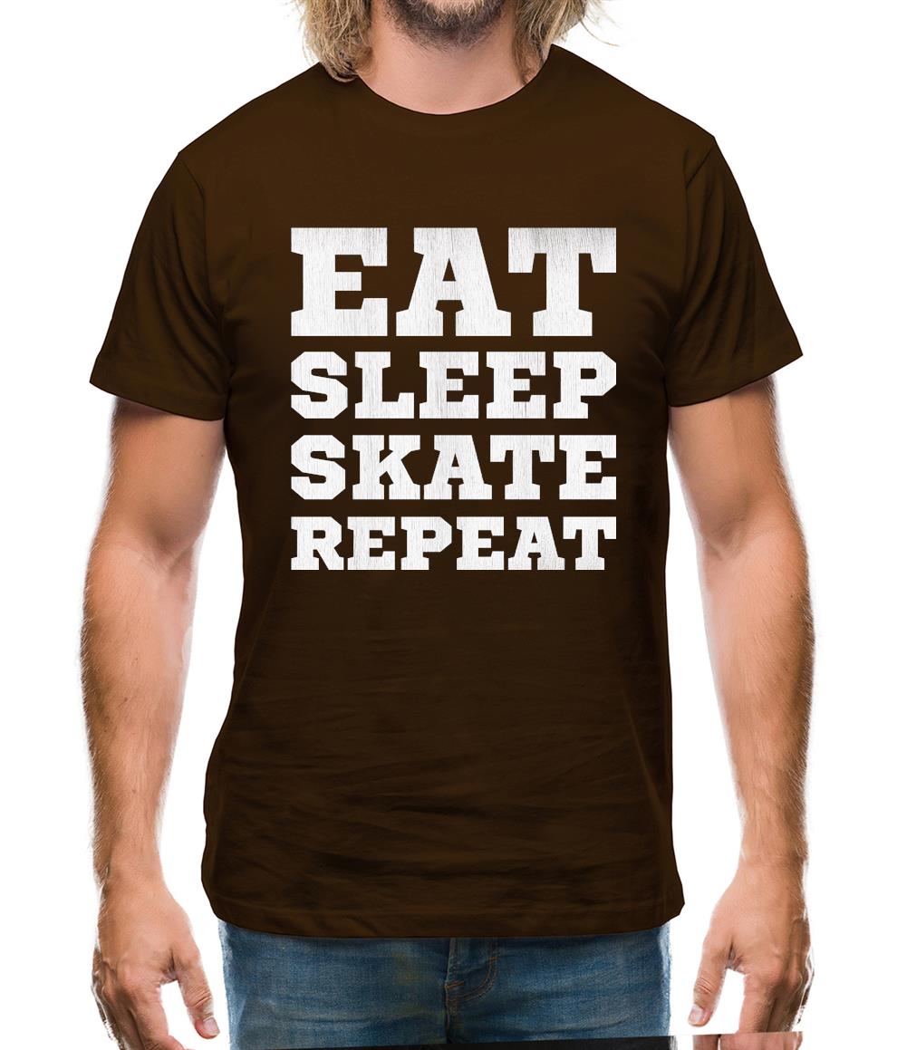 Eat Sleep Skate Repeat Mens T-Shirt Eat Sleep Skate Repeat Mens T-Shirt
