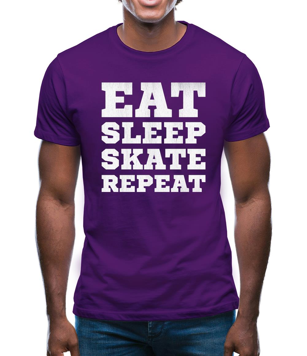 Eat Sleep Skate Repeat Mens T-Shirt Eat Sleep Skate Repeat Mens T-Shirt