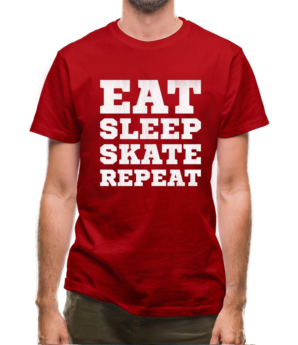Eat Sleep Skate Repeat Mens T-Shirt Eat Sleep Skate Repeat Mens T-Shirt