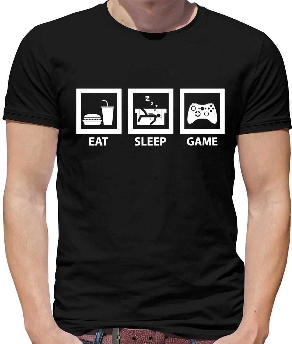 Dressdown Eat Sleep Gamer Mens T-Shirt Dressdown Eat Sleep Gamer Mens T-Shirt