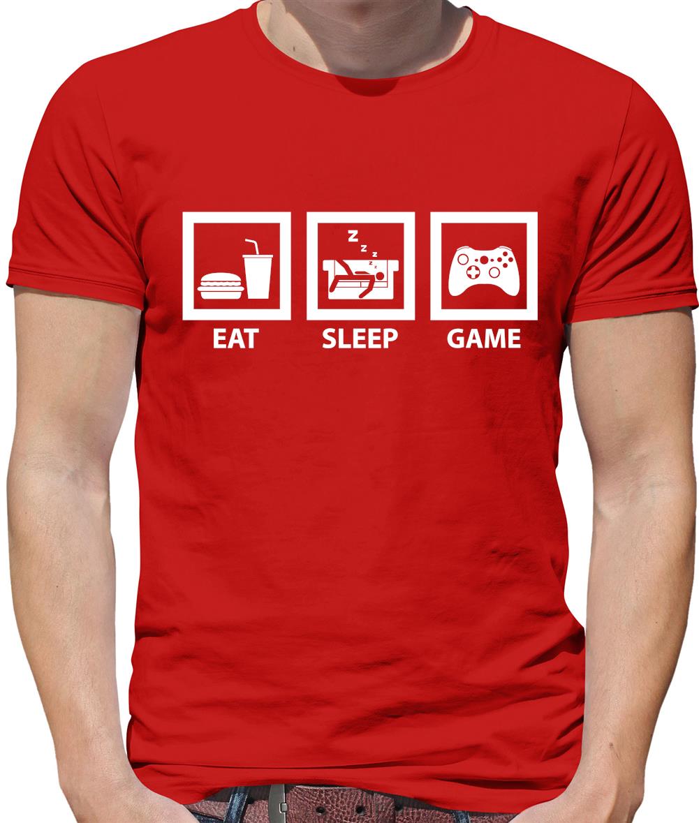 Dressdown Eat Sleep Gamer Mens T-Shirt Dressdown Eat Sleep Gamer Mens T-Shirt