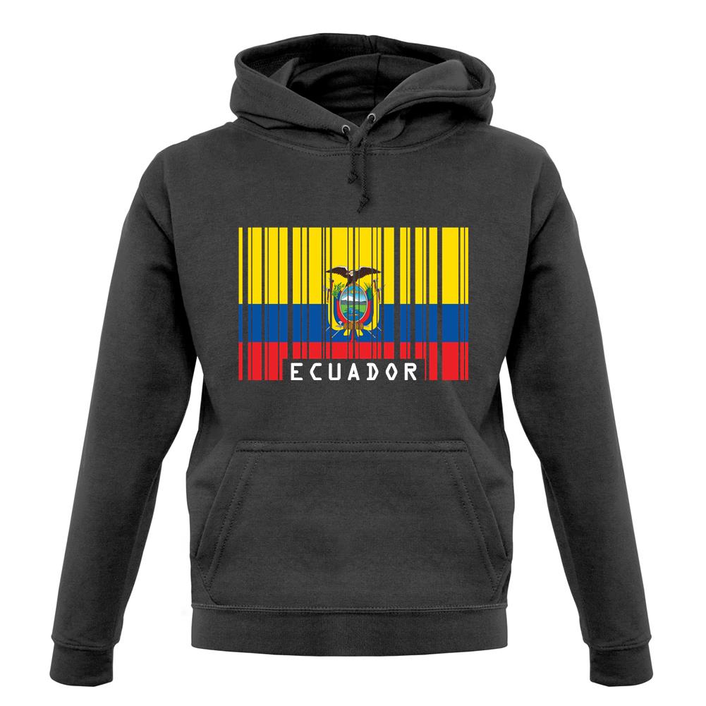 Ecuador Barcode Style Flag unisex hoodie Ecuador Barcode Style Flag unisex hoodie
