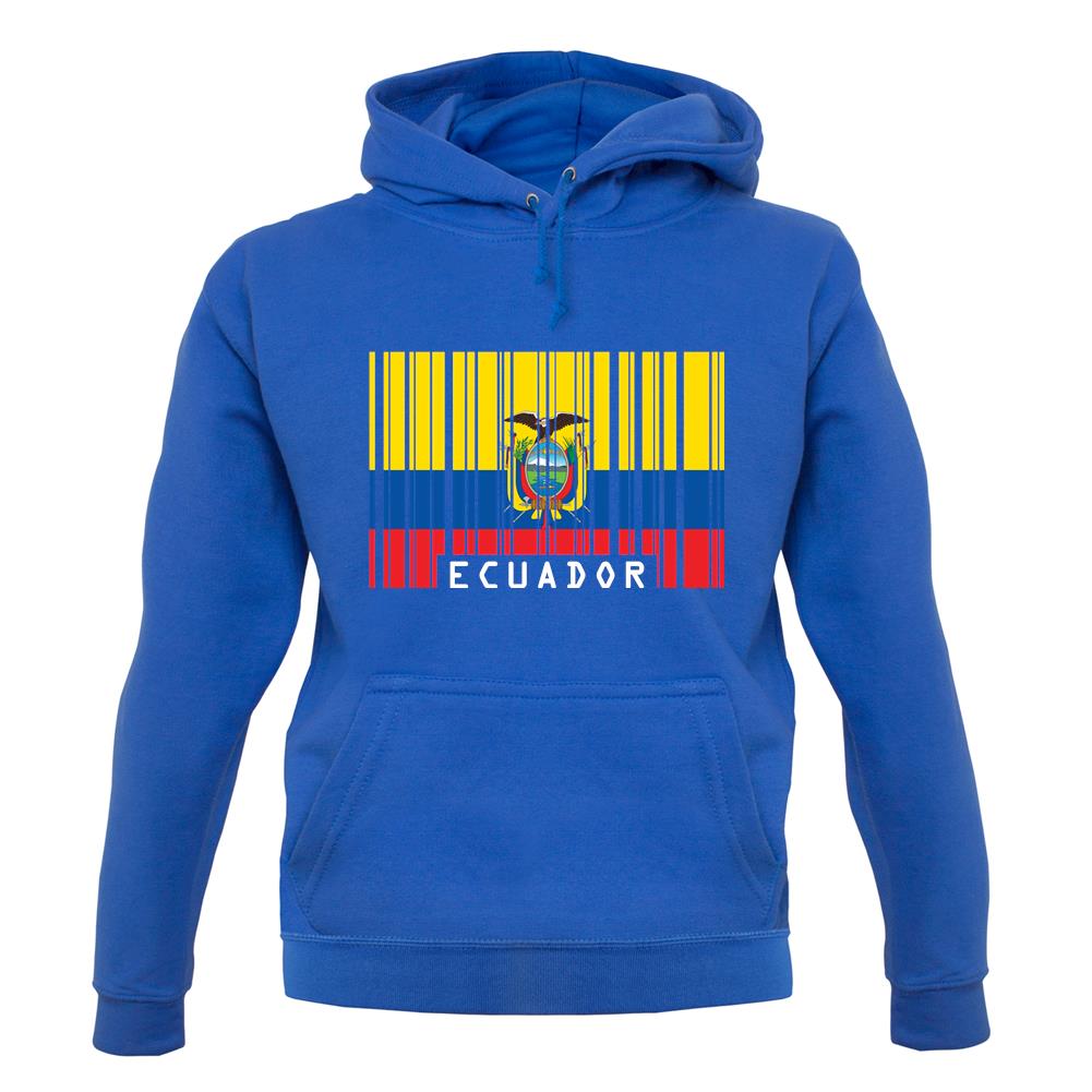 Ecuador Barcode Style Flag unisex hoodie Ecuador Barcode Style Flag unisex hoodie