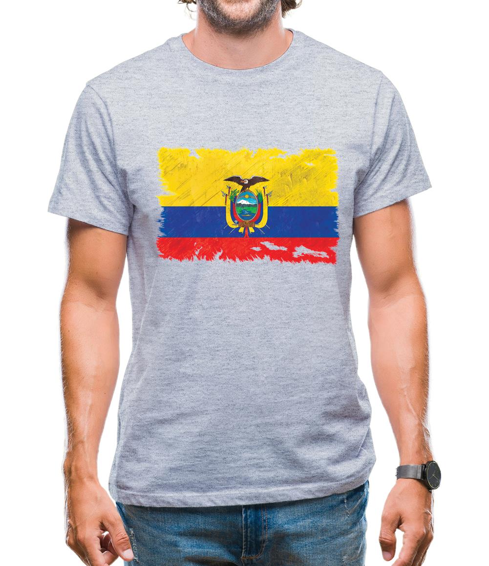 Ecuador Grunge Style Flag Mens T-Shirt Ecuador Grunge Style Flag Mens T-Shirt