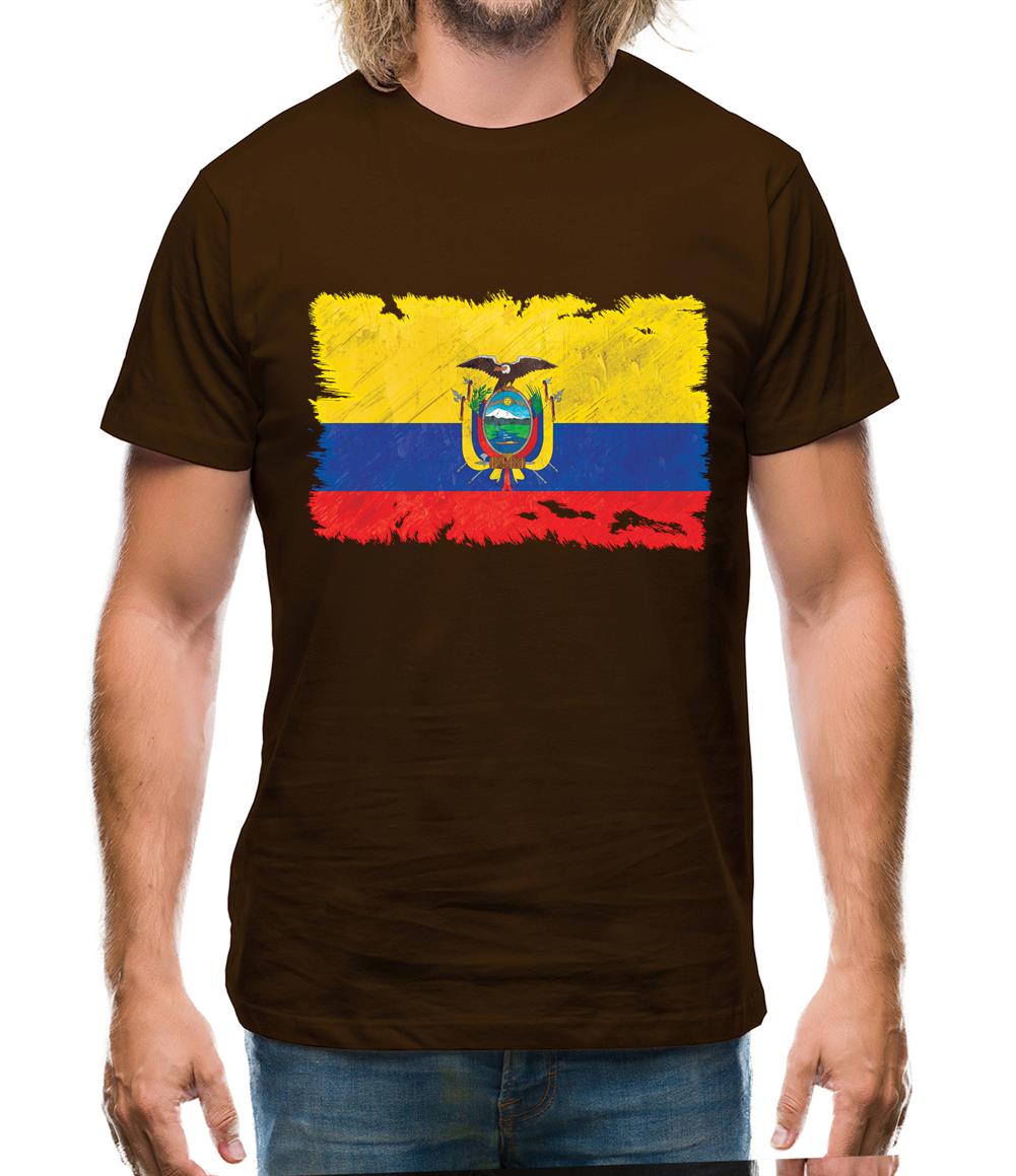 Ecuador Grunge Style Flag Mens T-Shirt Ecuador Grunge Style Flag Mens T-Shirt
