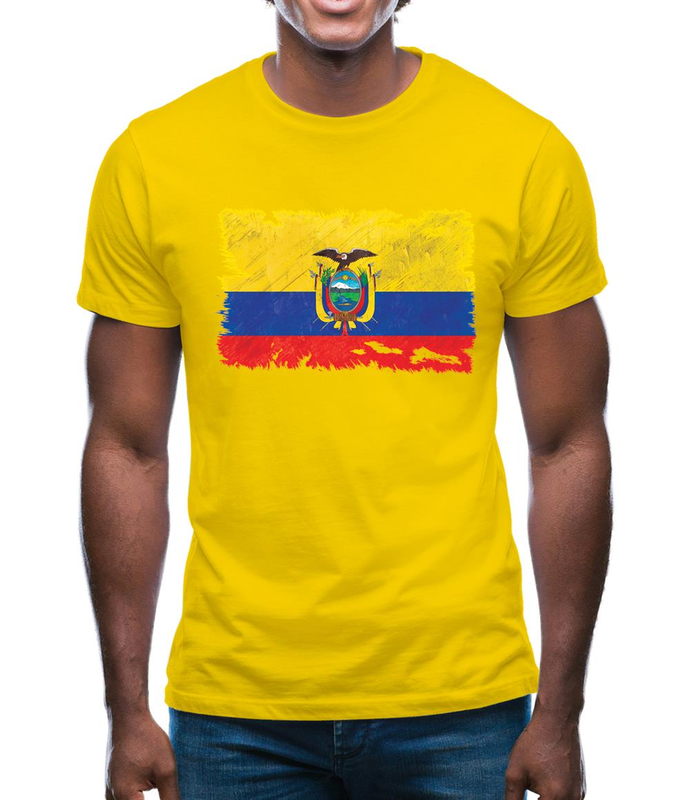 Ecuador Grunge Style Flag Mens T-Shirt Ecuador Grunge Style Flag Mens T-Shirt
